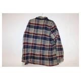 Vintage Plaid Wool Jacket with Button Closure