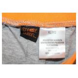 XL Gray Striped Pajama Pants with Skeleton Design