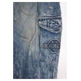 Vintage RigolettO Baggy Denim Cargo Jeans Size 30