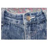 Vintage RigolettO Baggy Denim Cargo Jeans Size 30