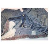 Vintage RigolettO Baggy Denim Cargo Jeans Size 30