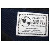 Hand-Knit Wool Sweater with Nature Scene - Made in Bolivia