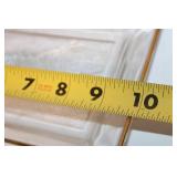 Set of Decorative Glassware: Gold Swan Dish, Cobalt Cube, and Tray