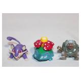 Vintage PokÃ©mon Figures with PokÃ© Ball Set