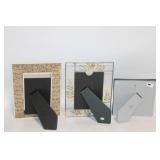 Collection of 3 Decorative Photo Frames with Floral Design