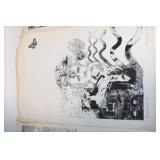 Trio of Richard P. Havard Surrealist Lithographs