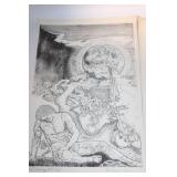 Trio of Richard P. Havard Surrealist Lithographs