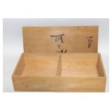 Set of Wooden Boxes and Candle Holder with Farmhouse Design