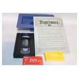 Collection of 6 Vintage Board Games Including Space: 1999 and Nightmare III