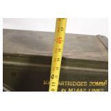 Vintage 1976 Ammunition Box for 20mm Cartridges