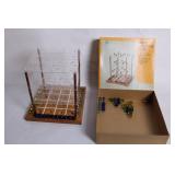 Deluxe Checkline Game with Marbles and Acrylic Board