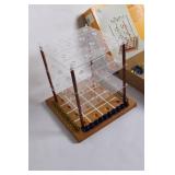 Deluxe Checkline Game with Marbles and Acrylic Board