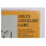 Deluxe Checkline Game with Marbles and Acrylic Board