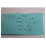 Authentic Rabbit Fur Hat with Ear Flaps