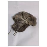Authentic Rabbit Fur Hat with Ear Flaps