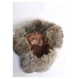 Authentic Rabbit Fur Hat with Ear Flaps