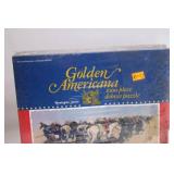 Sealed Golden Americana 1000 Piece Deluxe Puzzle - An Old Time Plains Fight