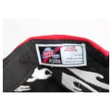 C.A Pro Black & Red Baseball Cap with Flame Design
