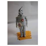 Vintage Wizard of Oz Tin Man Figure with Heart Clock