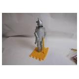 Vintage Wizard of Oz Tin Man Figure with Heart Clock