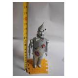 Vintage Wizard of Oz Tin Man Figure with Heart Clock