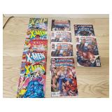 Lot of Xmen, Captain America, Battle Star Galactica Comic Books