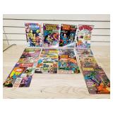 Lot of Justice League, Super Boy, Batman, Super Man Comic Books