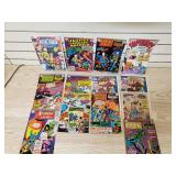 Lot of Justice League, Super Boy, Batman, Super Man Comic Books