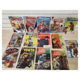 Lot of Iron Man, Gunsmoke, Daniel Boone, Zorro, Lone Ranger, Tonto and more Comic Books