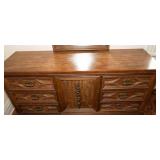 Bassett Furniture Vintage Dresser and Mirror