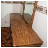 Bassett Furniture Vintage Dresser and Mirror