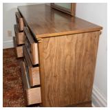 Bassett Furniture Vintage Dresser and Mirror