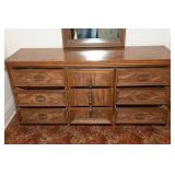 Bassett Furniture Vintage Dresser and Mirror