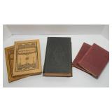 Antique German Book Set – 4 Vintage Books, Including a German Bible