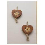 Goose & Ducklings Print with Elegant Frame & Wooden Wall Hangings