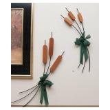 Goose & Ducklings Print with Elegant Frame & Wooden Wall Hangings