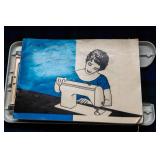 Pacesetter XL702 by Brother Vintage Sewing Machine with Case & Extender Plate