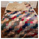 Handmade Vintage Twin-Size Quilt