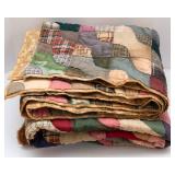 Handmade Vintage Twin-Size Quilt