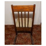 Antique Sewing Rocking Chair with Storage Drawer