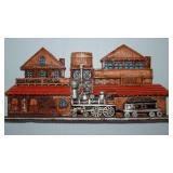 Ceramic Train Station Wall Hanging