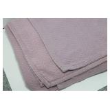 Purple Cotton Blanket – Twin Size with Vintage Charm