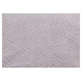 Purple Cotton Blanket – Twin Size with Vintage Charm