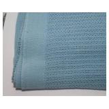 Blue Cotton Blanket – Full Size, Soft & Cozy