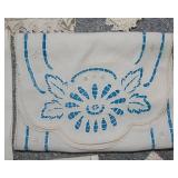 Lot of 10 Vintage Embroidered Linens – Table Runners & Small Table Coverings