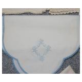Lot of 10 Vintage Embroidered Linens – Table Runners & Small Table Coverings