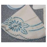 Lot of 10 Vintage Embroidered Linens – Table Runners & Small Table Coverings