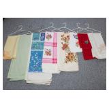 Lot of 9 Table Coverings/Tablecloths – Vintage & Retro Designs