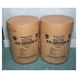 Vintage Dept of Defense Civil Defense SK IV Sanitation Kit – Set of Two, Cold War Era