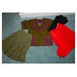 Large Box of Vintage Clothing – Assorted Styles & Pieces